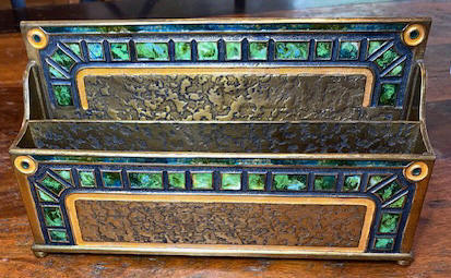 Tiffany art deco paper rack
