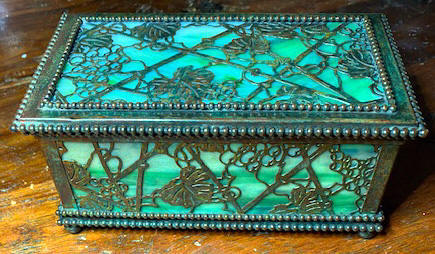Tiffany grapevine jewel box