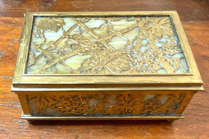 tiffany studios cigarette box