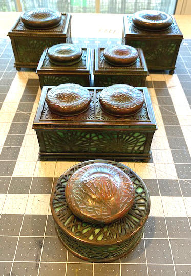 Tiffany studios inkwell