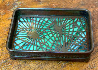 tiffany pine needle ashtray