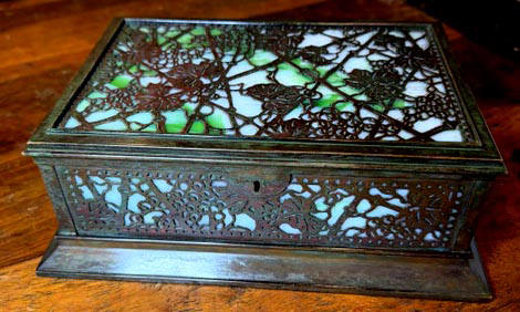 tiffany studios cigar box